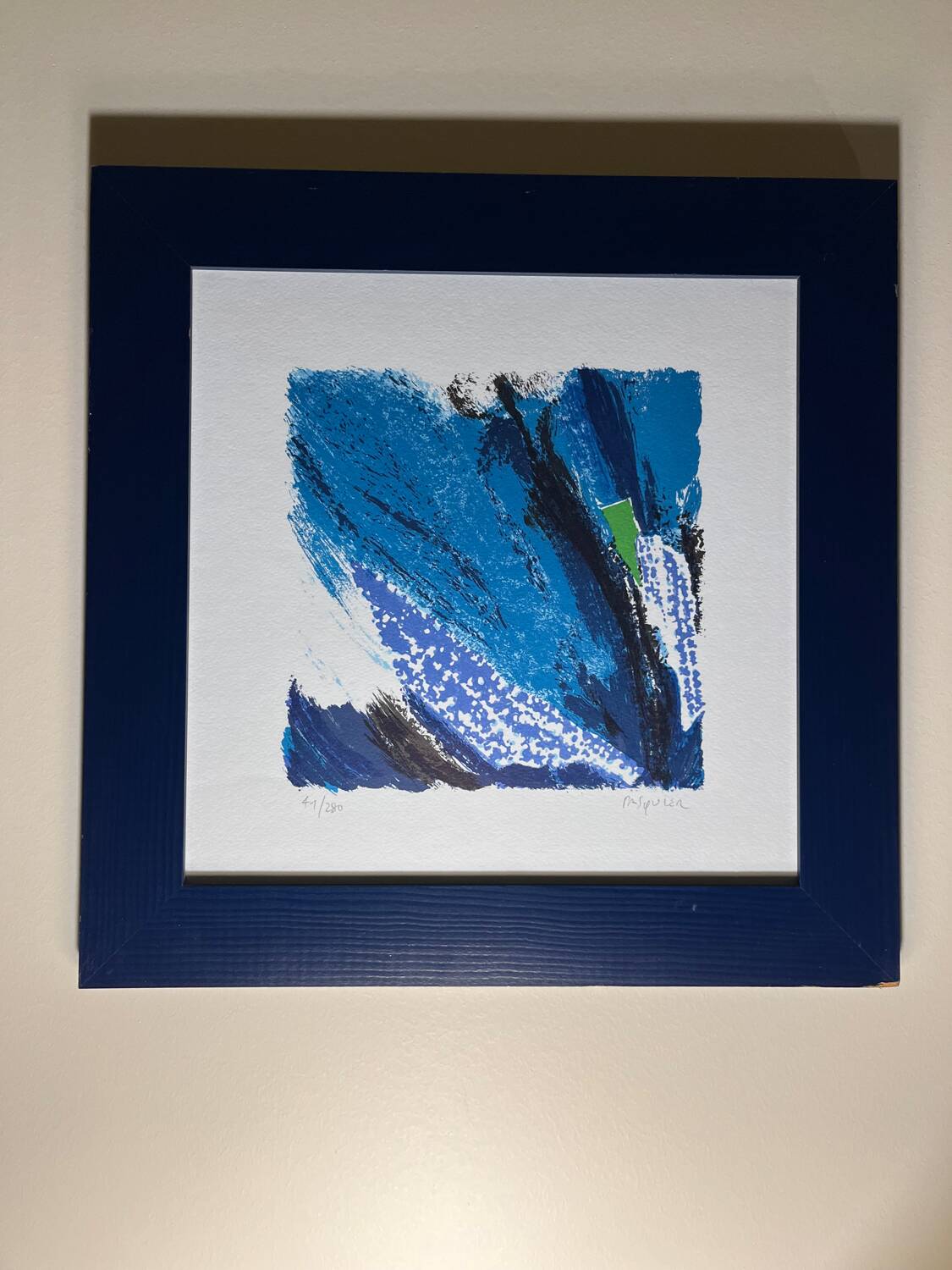 Original lithograph gérard pasquier – numbered and signed