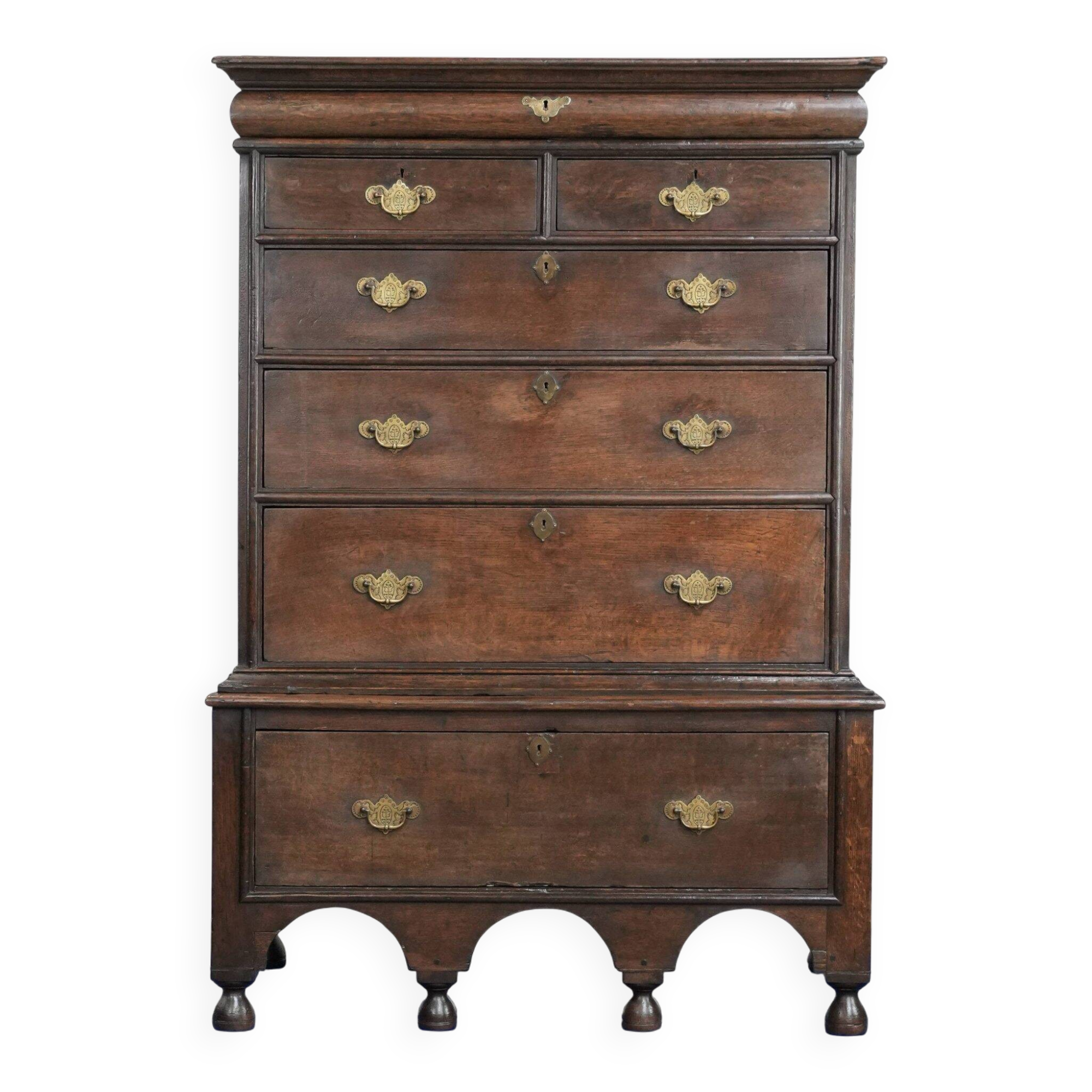 Unique commode anglaise antique du début du XVIIIe siècle