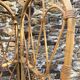 Vintage 4-sided rattan screen
