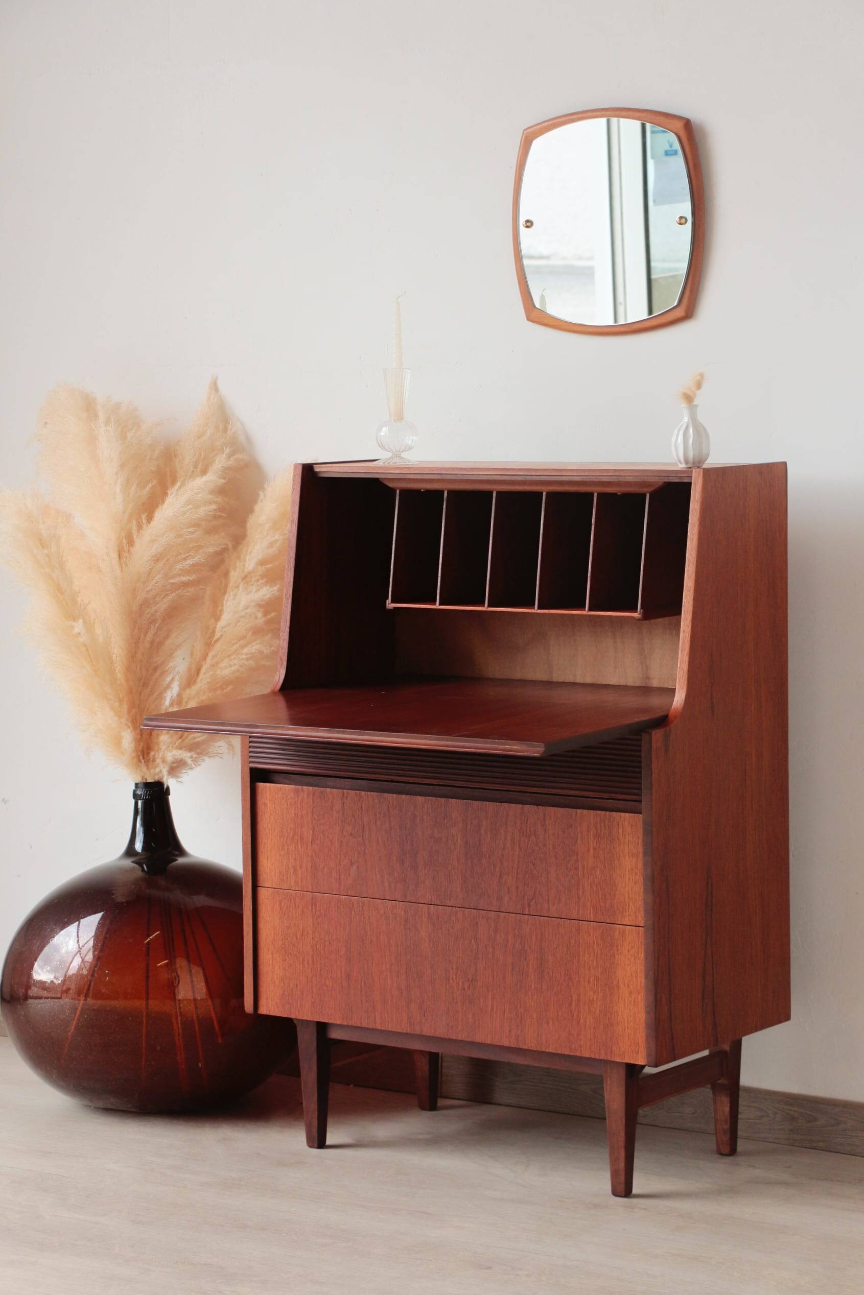 Vintage teak desk by Elliots of Newbury – 1960s design