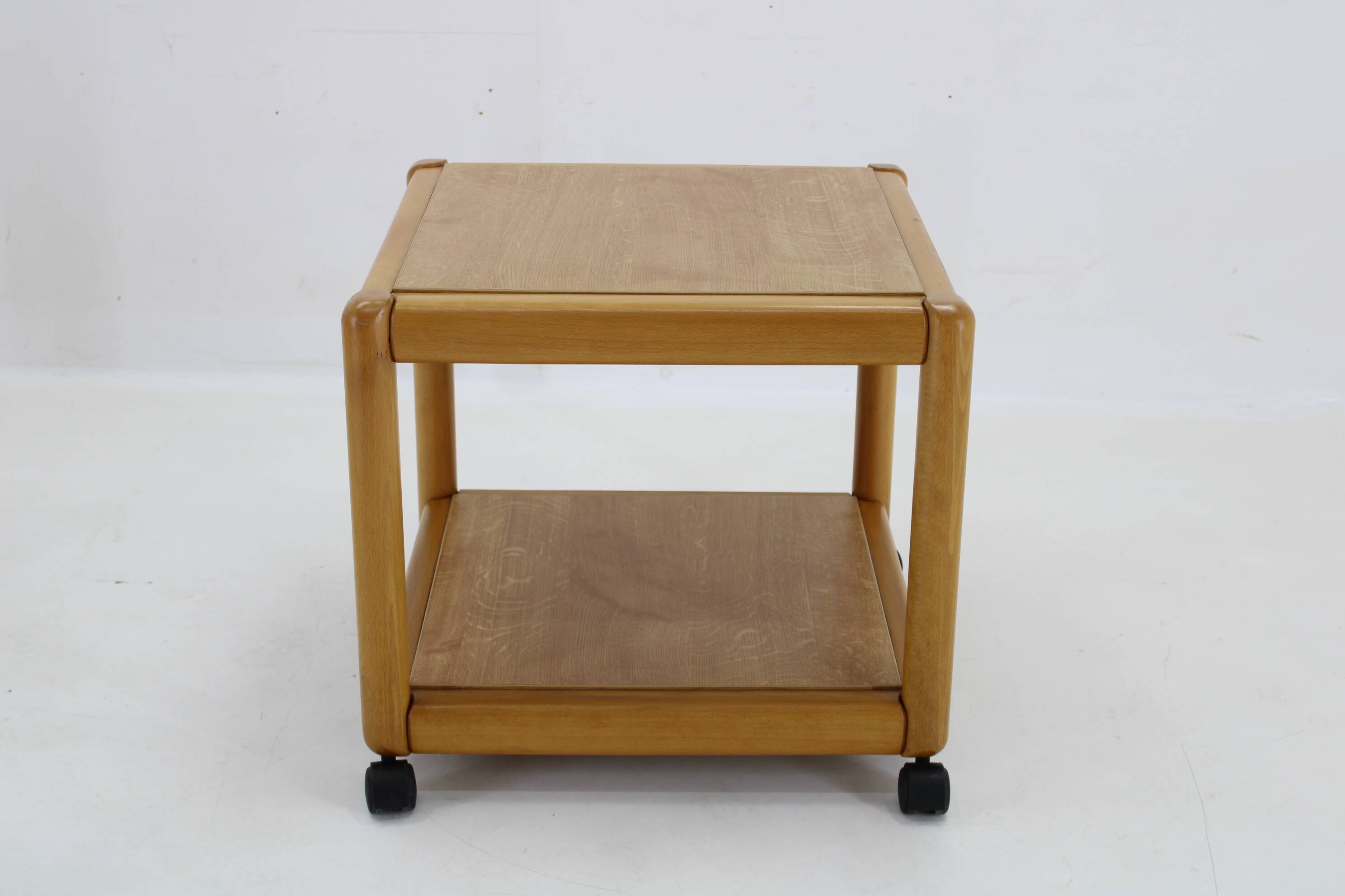 1970s Pair of Beech Armchairs and Coffee Table  by TON, Czechoslovakia