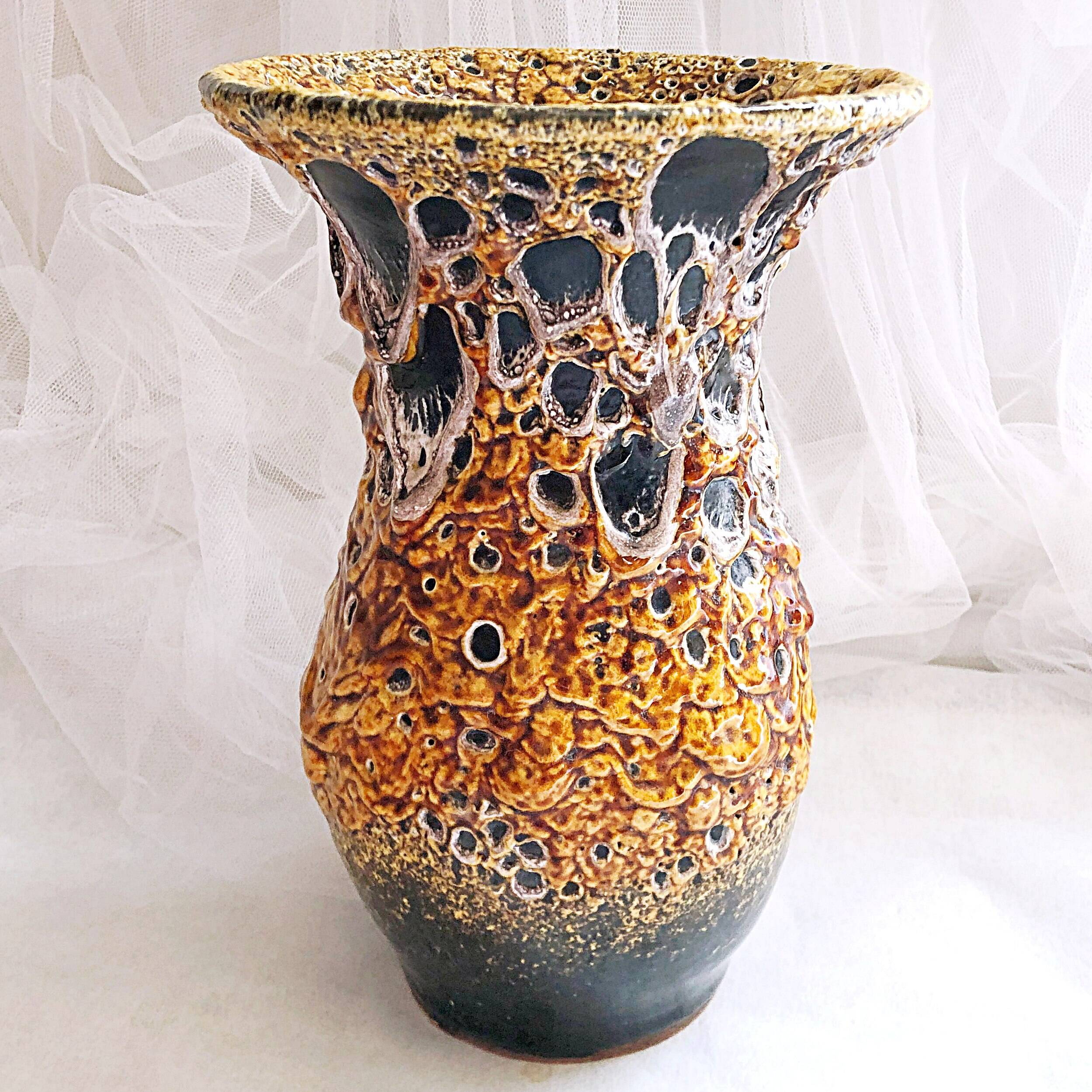 Handmade Emeaux Honey Tupilier Vase 22 cm