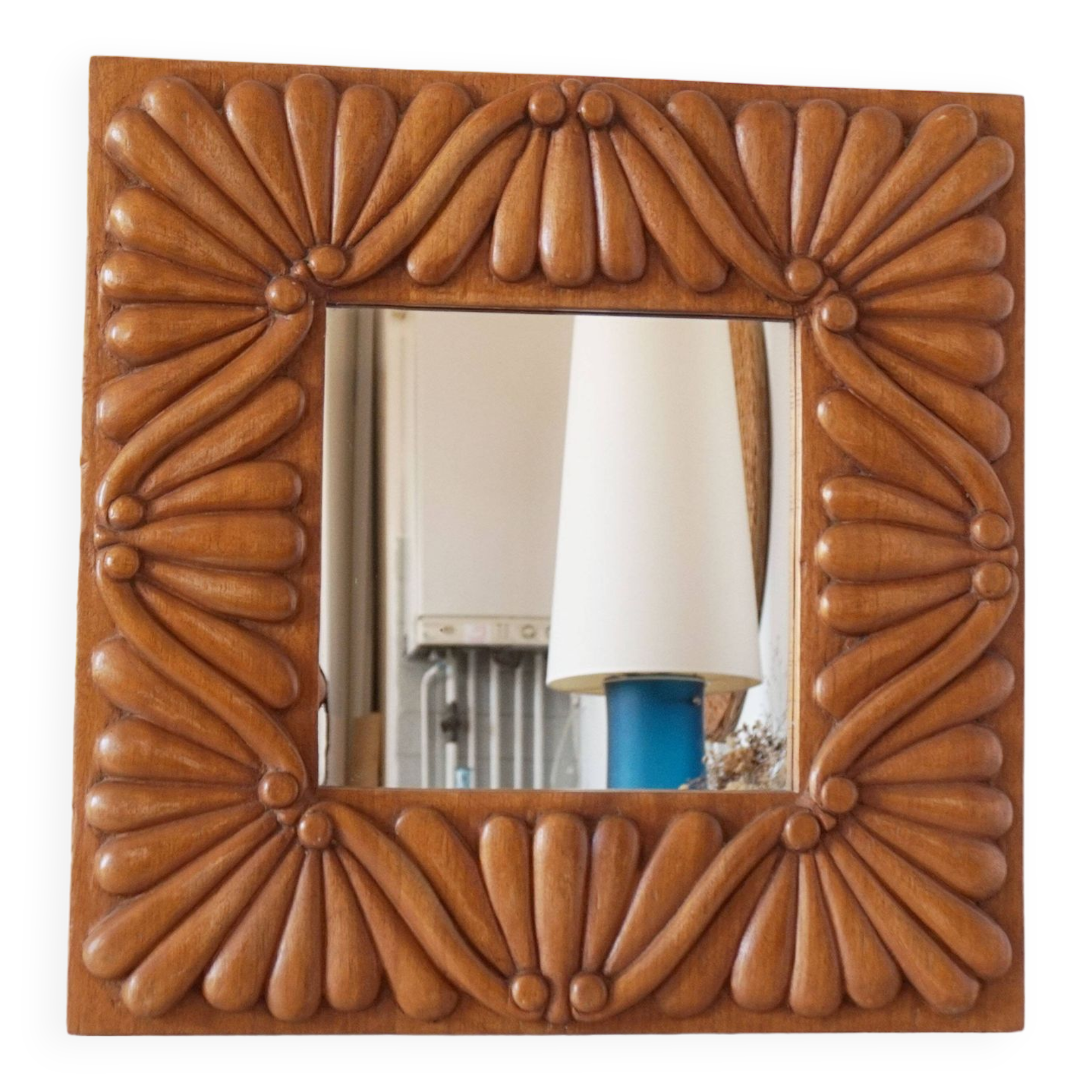 Solid wood mirror 1960