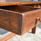 Bureau/table de ferme "brutaliste" chêne massif