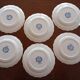 Assiettes plates anglaises Ridgway 'Windsor' bleu & blanc