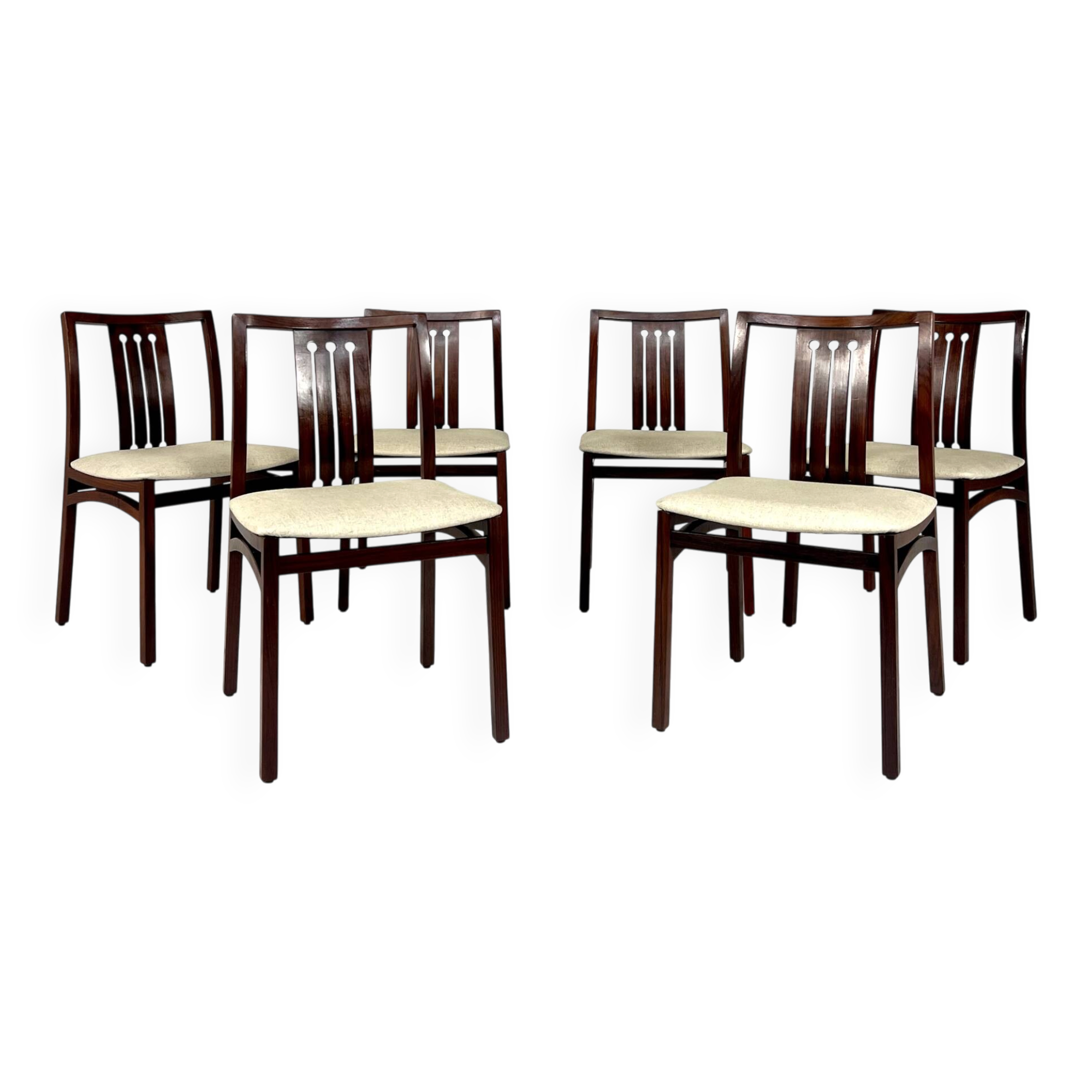 Mid-Century dining chairs, set of 6, Italy, 1960s