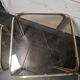 1970s golden metal nesting table