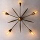 Lampe de plafond Sputnik en laiton des années 1950