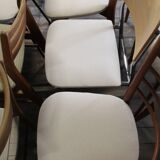 Lot of 9 retaped vintage chairs