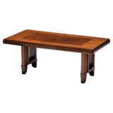 Art Deco parquetry dining table, France, 1930s