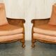 Three-piece bergère set in walnut, Chinoiserie style, from the 1920s, in need of restoration.