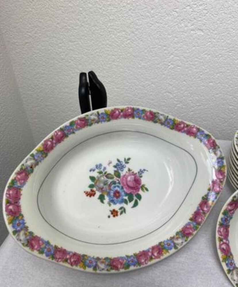 Antique porcelain tableware