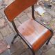 Teak children's desk table and his chair, vintage 50s/60s