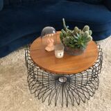 Table basse métal et bois