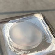 Bouteille en verre danoise vintage avec gravure