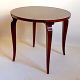 Art Deco pedestal table, mahogany veneer, diameter 60.4 cm