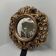 Round wall mirror Deknudt baroque gold vintage scrolls decor