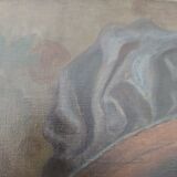 Huile sur toile portrait signé henri Adrien Tanoux