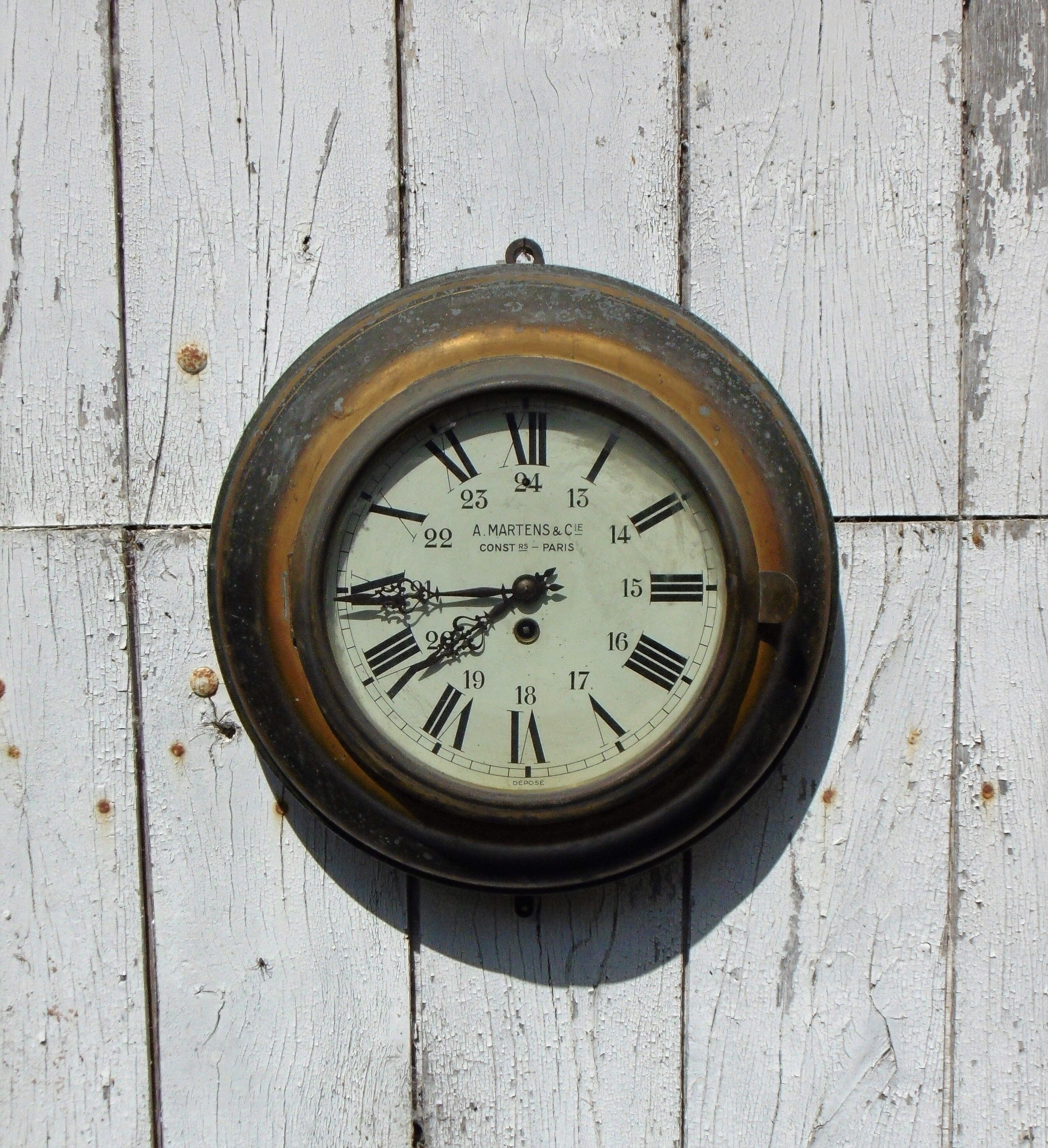 Station or administration clock early xxth a. martens & cie functional