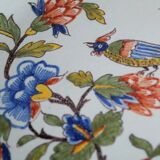 Flat earthenware of Rouen polychrome decoration cornucopia of plenty