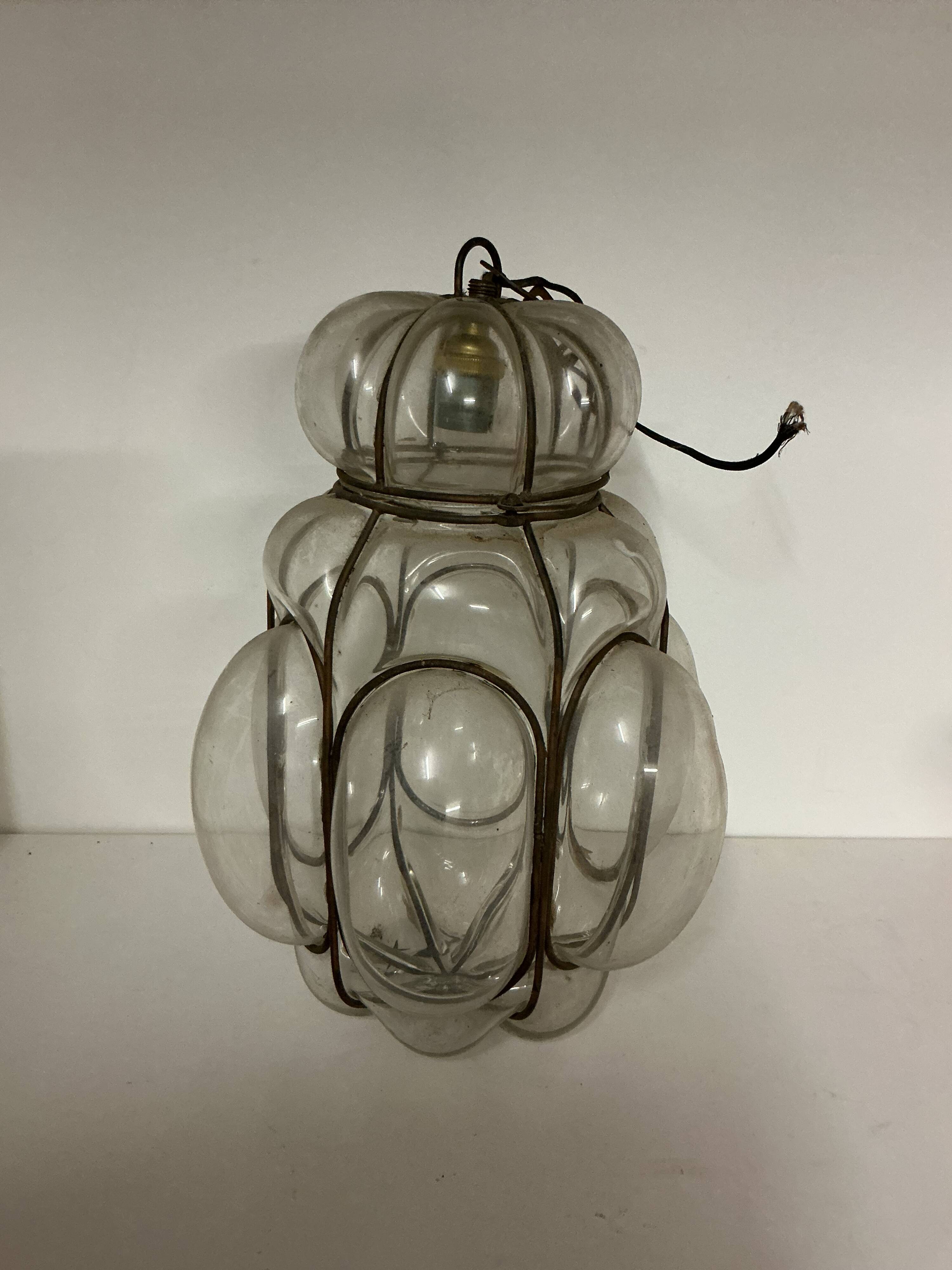Venetian suspension - blown glass - Murano