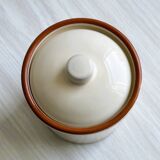 Vintage ceramic spice jar with lid