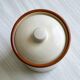 Vintage ceramic spice jar with lid