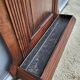 Monumental Art Nouveau wardrobe • walnut & brass