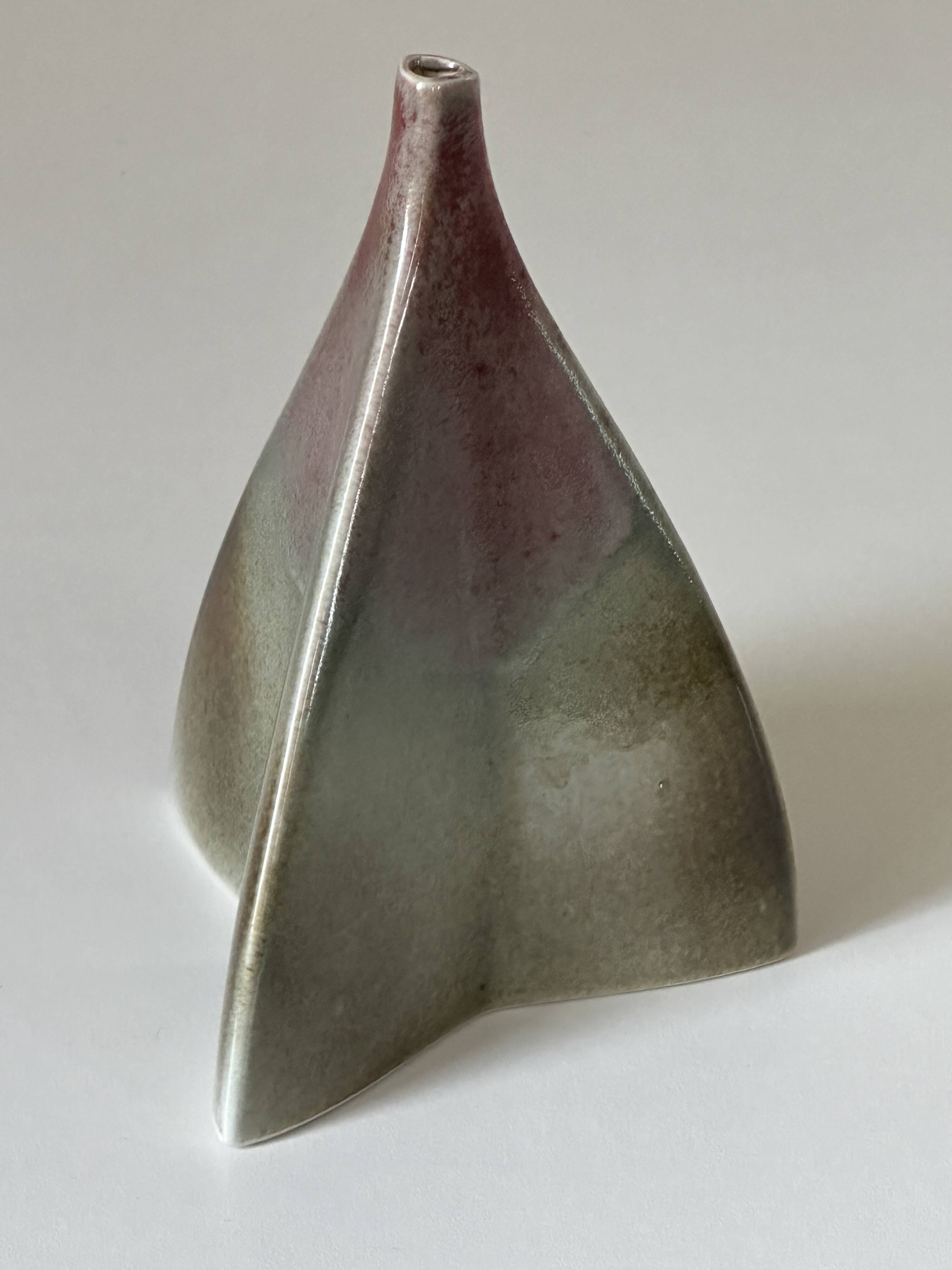 Ceramic vase virebent design 1970s