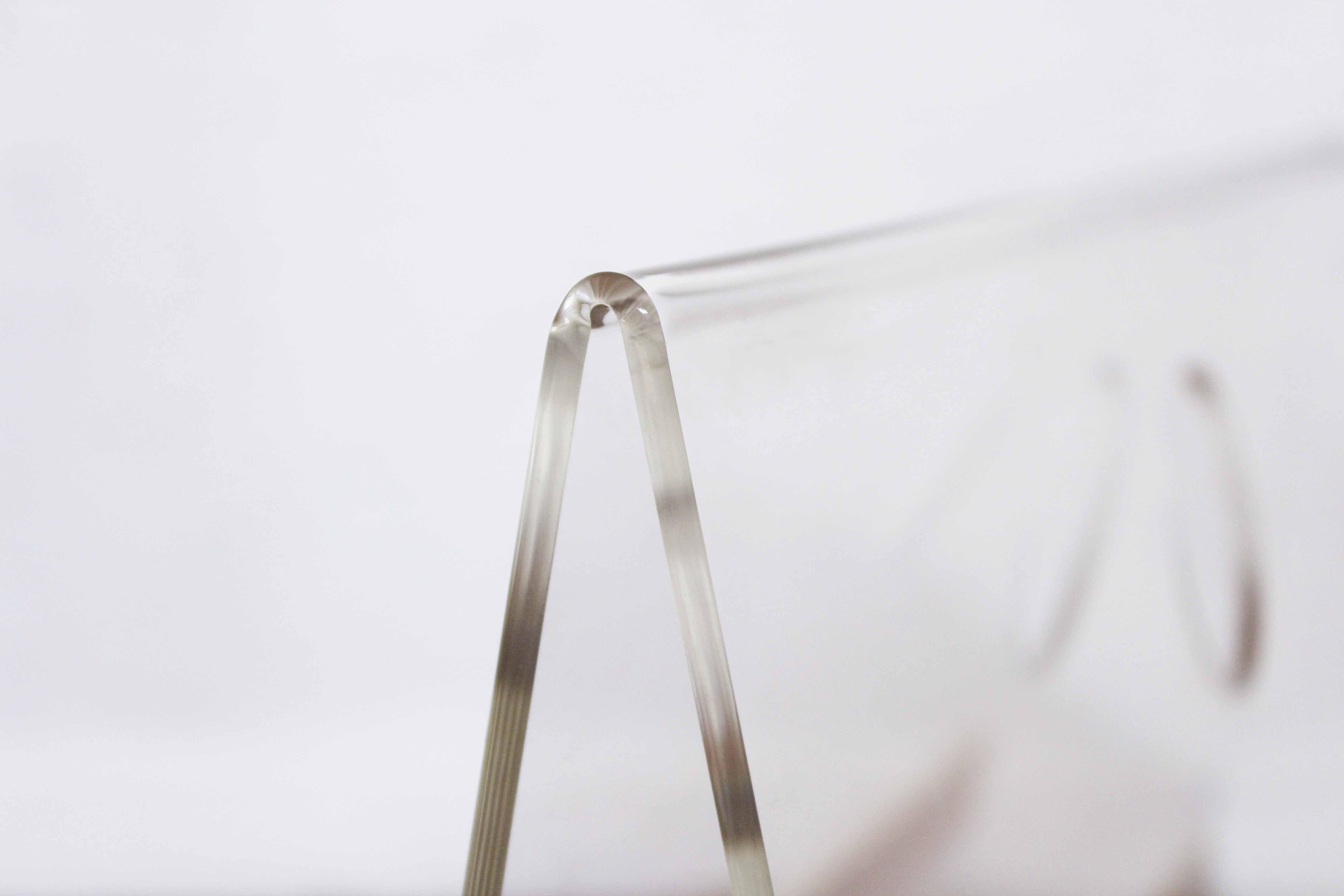 Plexiglas and brass magazine holder