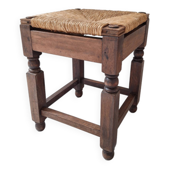 Tabouret en bois vintage