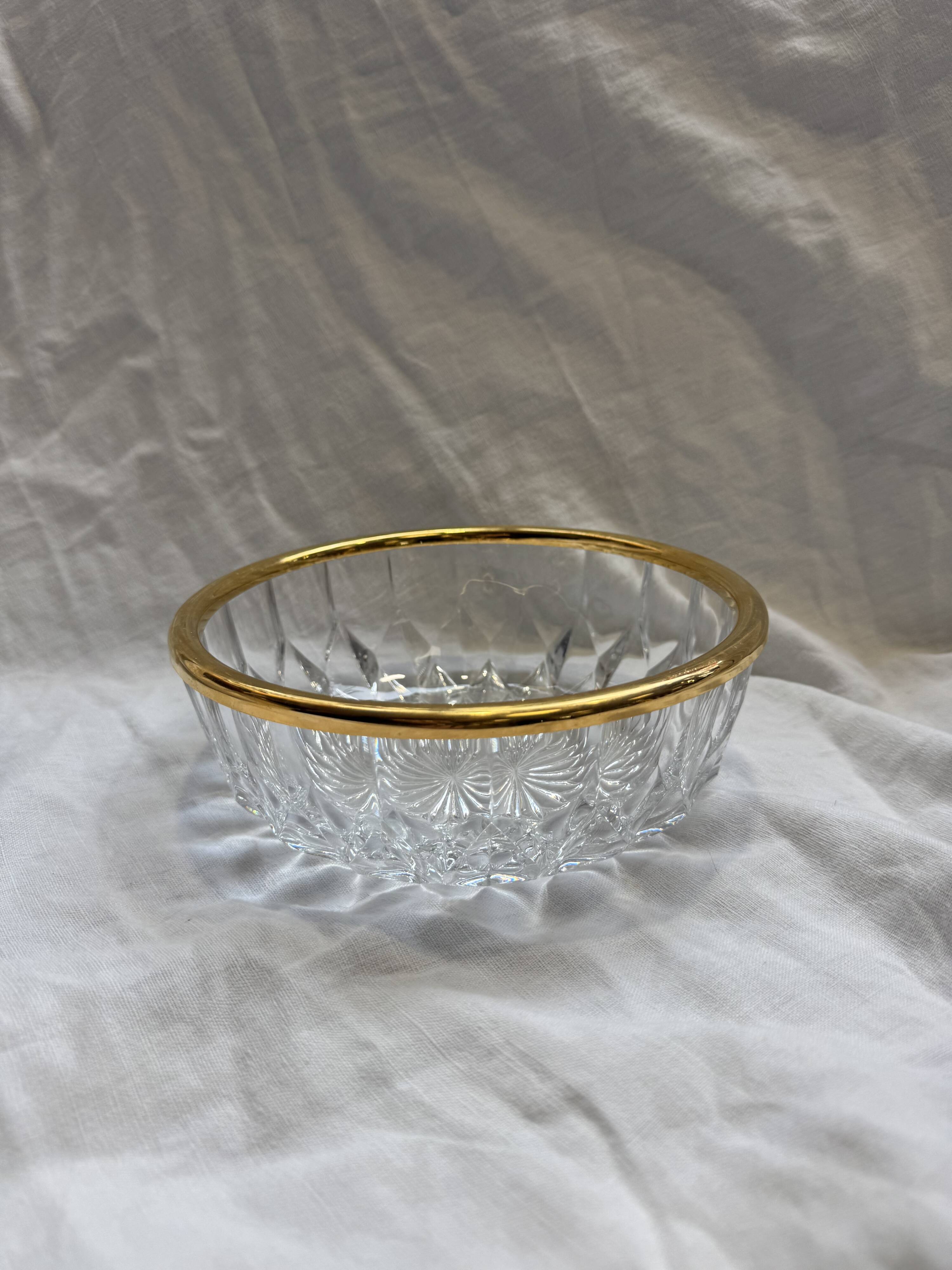 Golden crystal cup