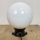 Vintage Brown Bakelite Wall Light with Milk Glass, 1970s