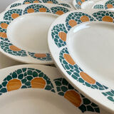 Set of 11 plates Givors France