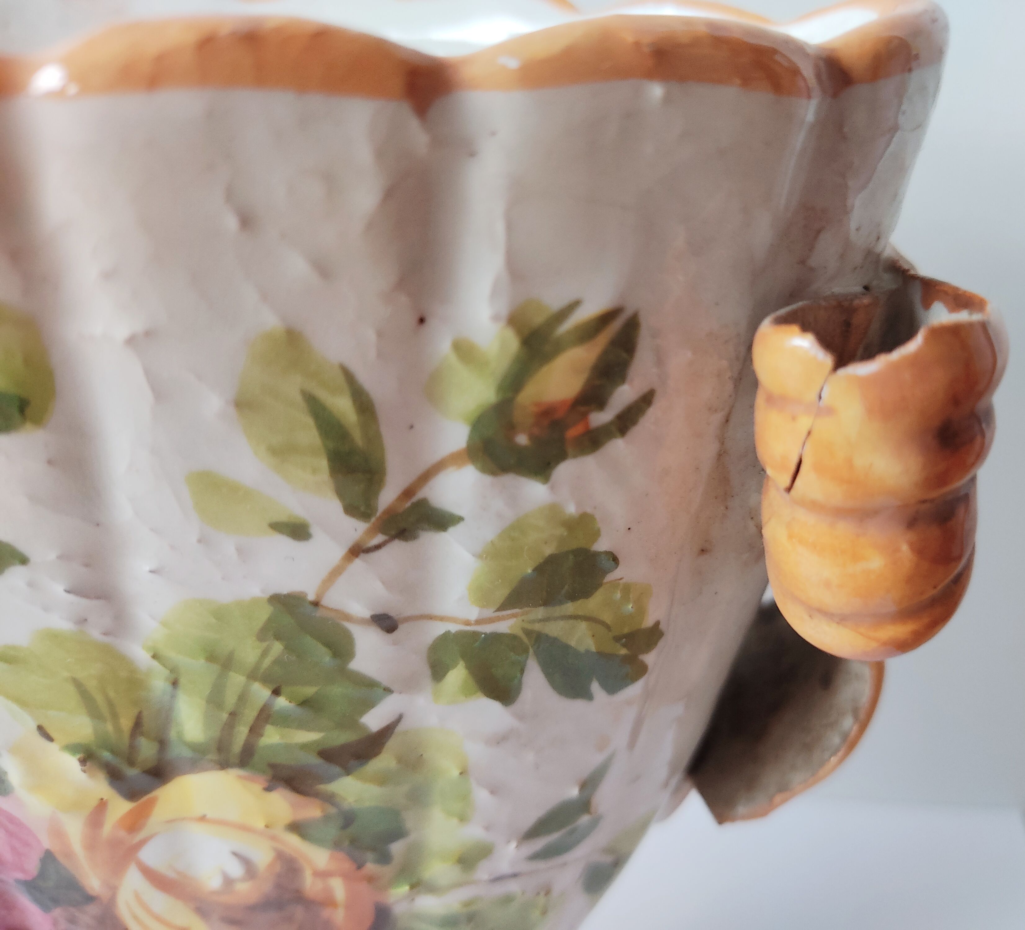 Vase vintage en faïence italienne