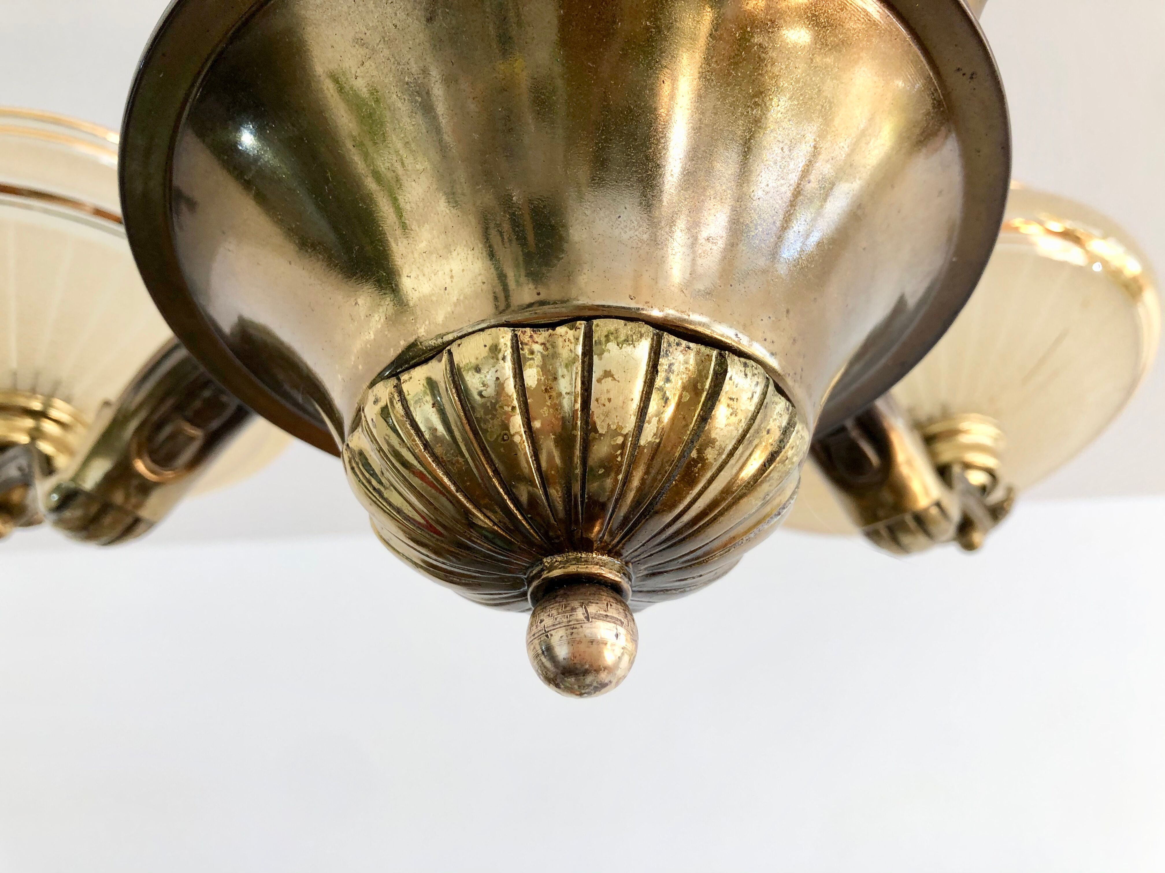Large art deco chandelier