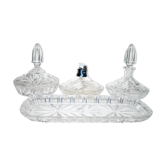 Vintage perfume bottles need to be cut crystal toilet