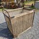 Ancient bakery cart made of rattan.