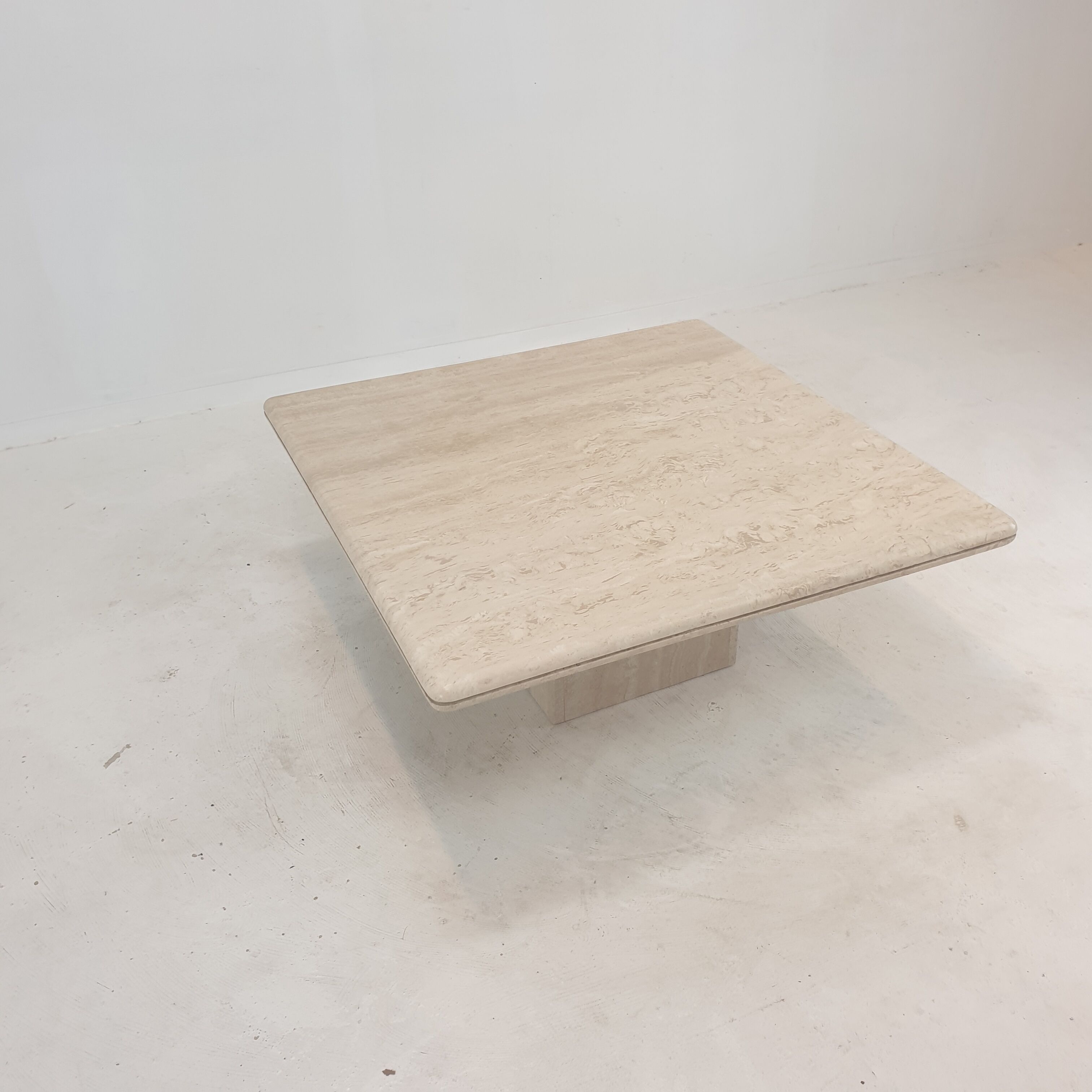 Italian Travertine Coffee Table, 1980's