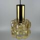 60er 70er Jahre Deckenlampe Glashütte Limburg Germany Glas & Messing Space