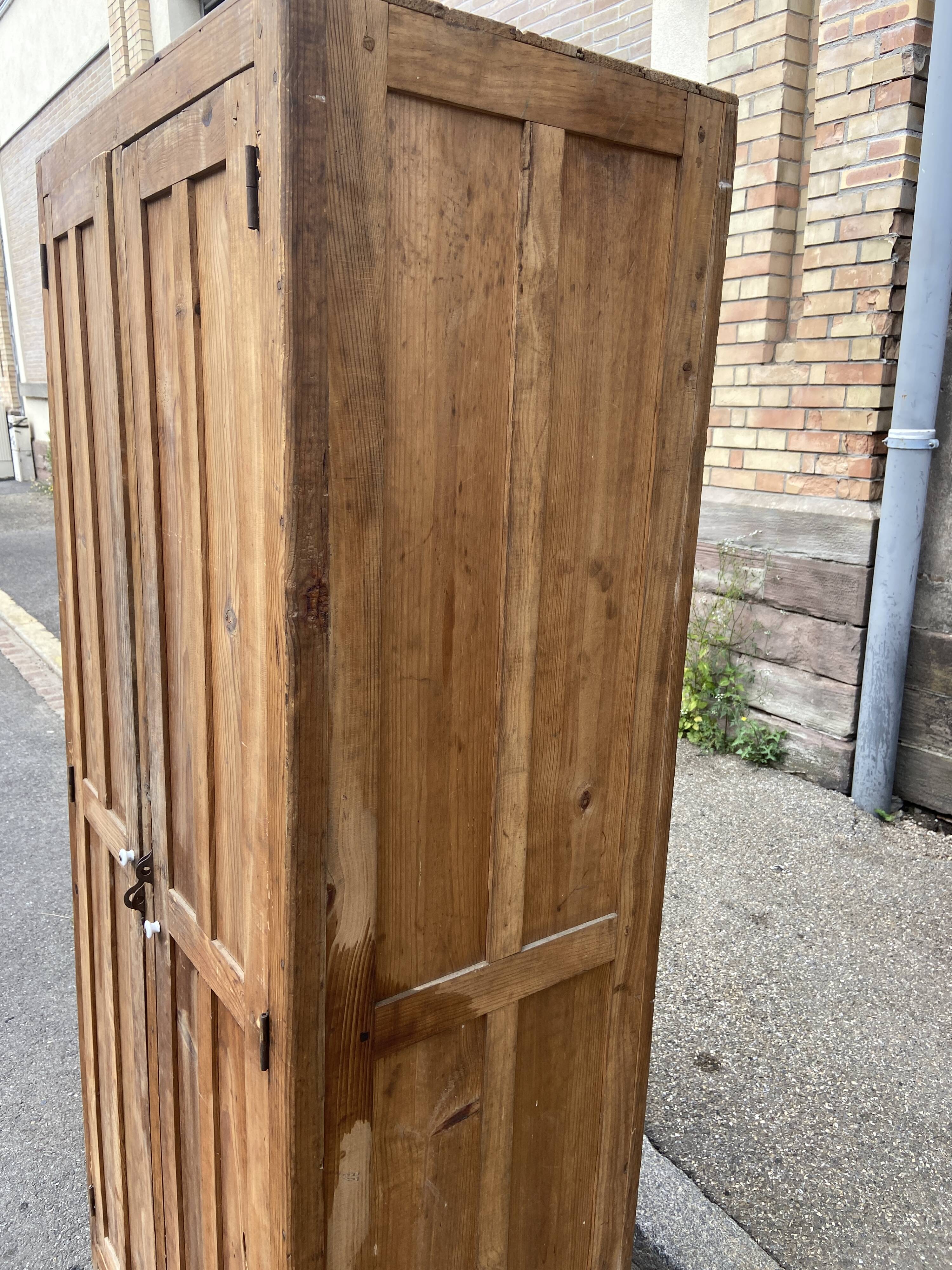 Vintage wooden workshop cloakroom 1930