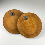 Art Deco wooden hangers, Italy, 1950s, set of 2