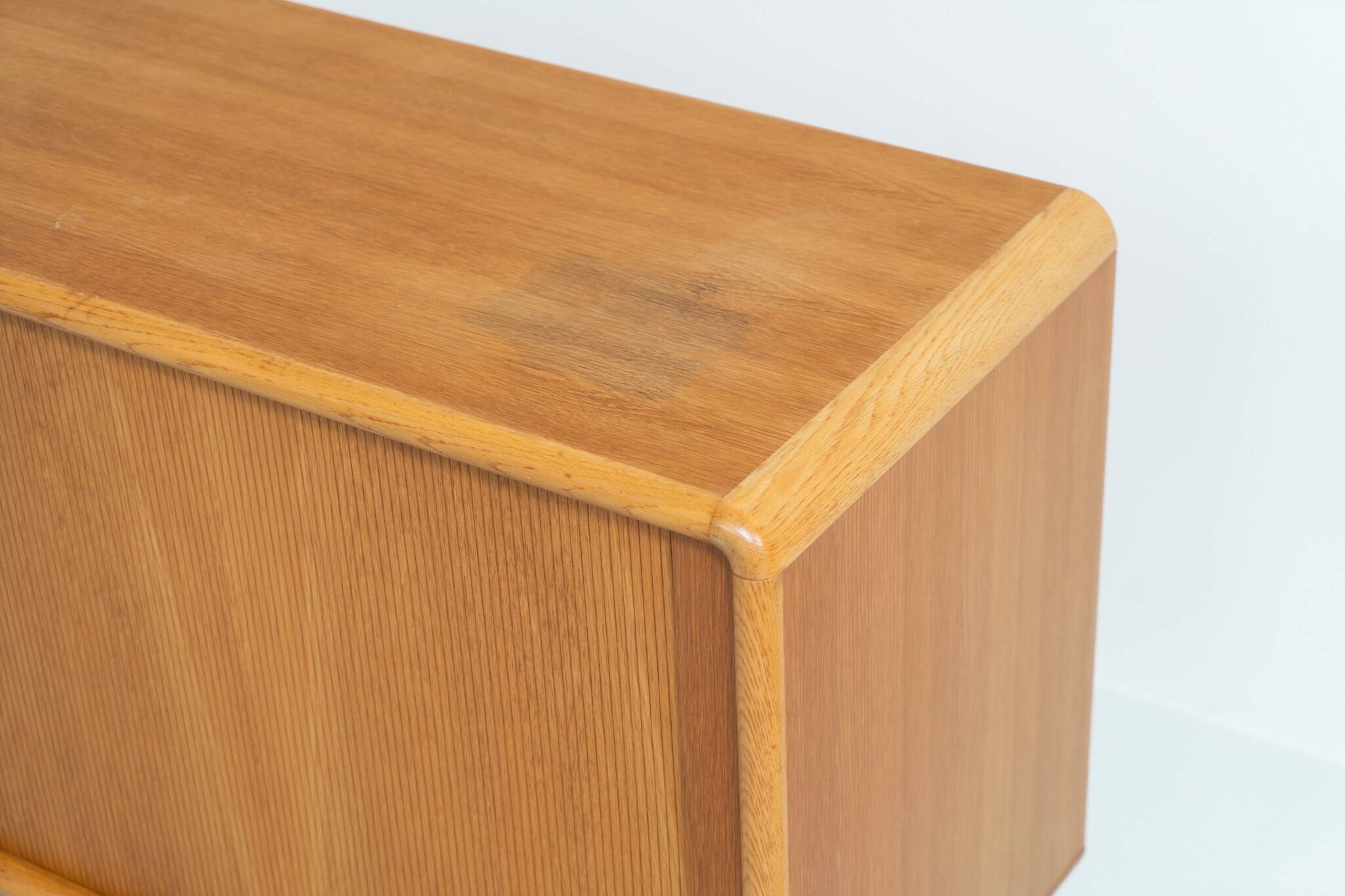 Oak sideboard with tambour doors by Kibaek Møbelfabrik