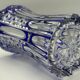 Superb richly cut Bohemian crystal vase