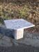 Table basse sculpturale en marbre gris et rose – Vintage 1970/1980