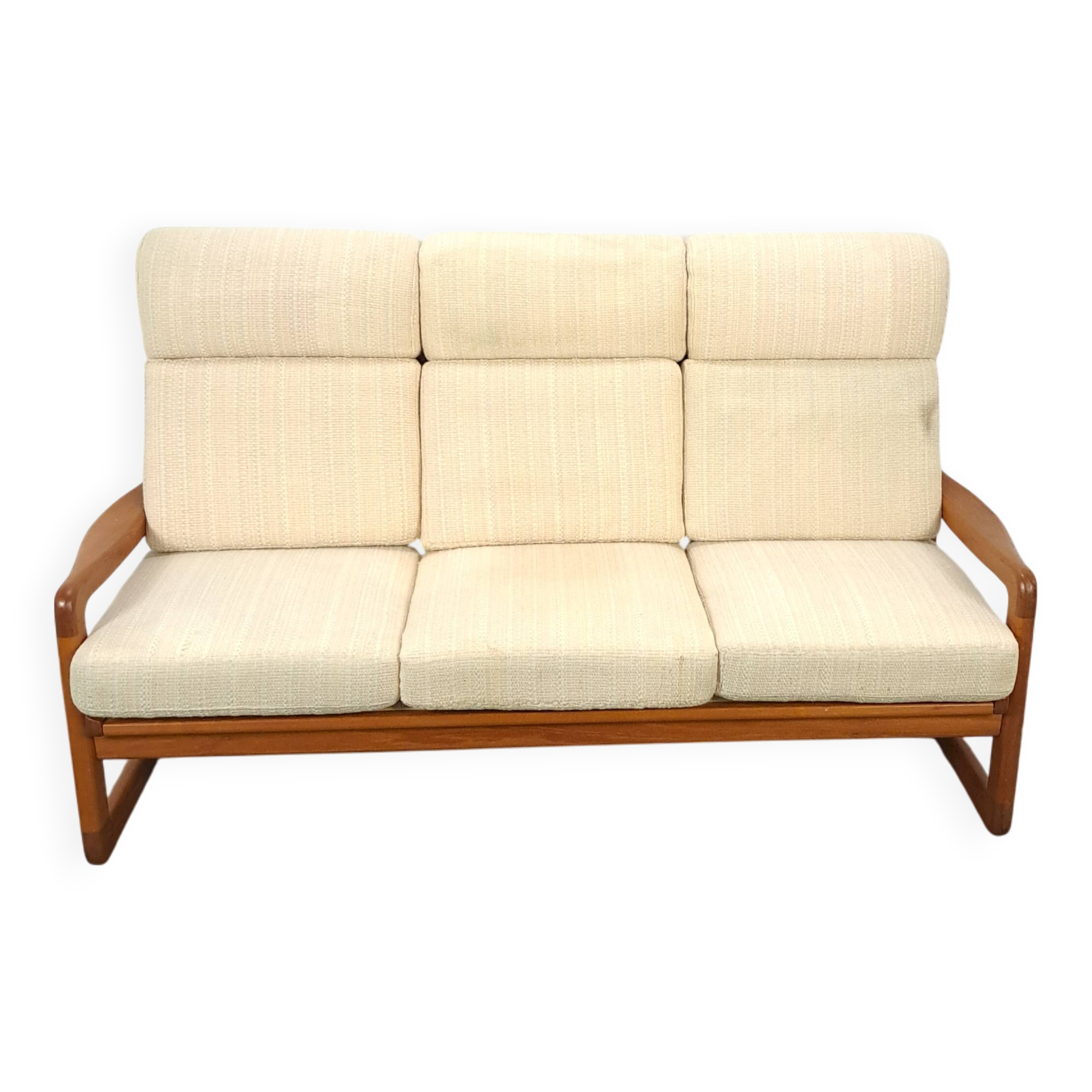 Danish teak 3-seater banque Holstebro Mobelfabrik