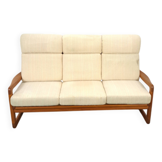 Danish teak 3-seater banque Holstebro Mobelfabrik
