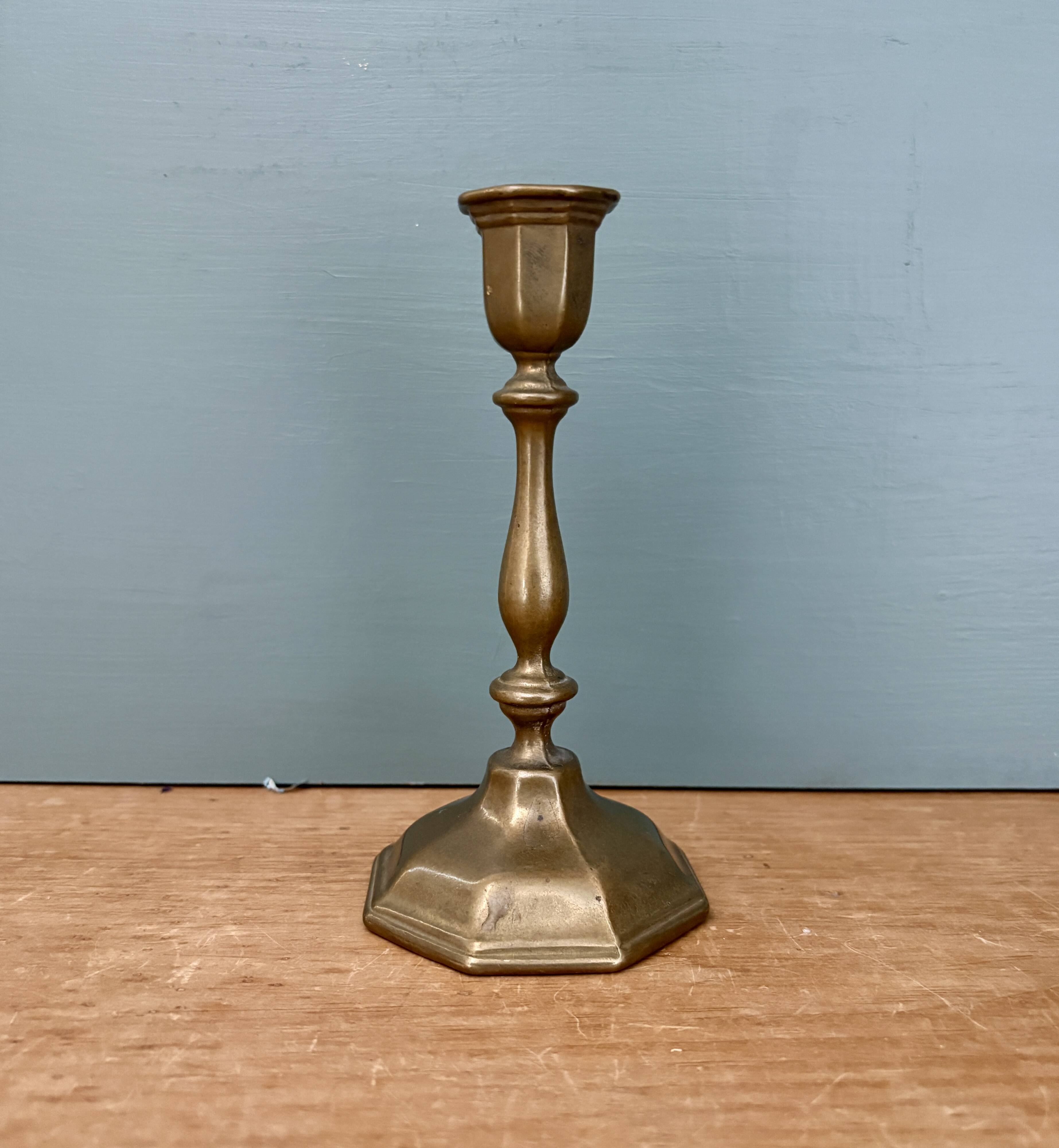 Vintage brass candlestick - candle holder