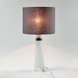 Pair of scandinavian glass table lamps model rd 1566 by carl fagerlund for orrefors, sweden, 1960s