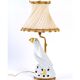 Lamp in bronze and porcelain